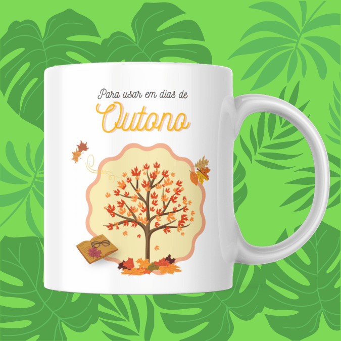 CANECA NATUREZA OUTONO